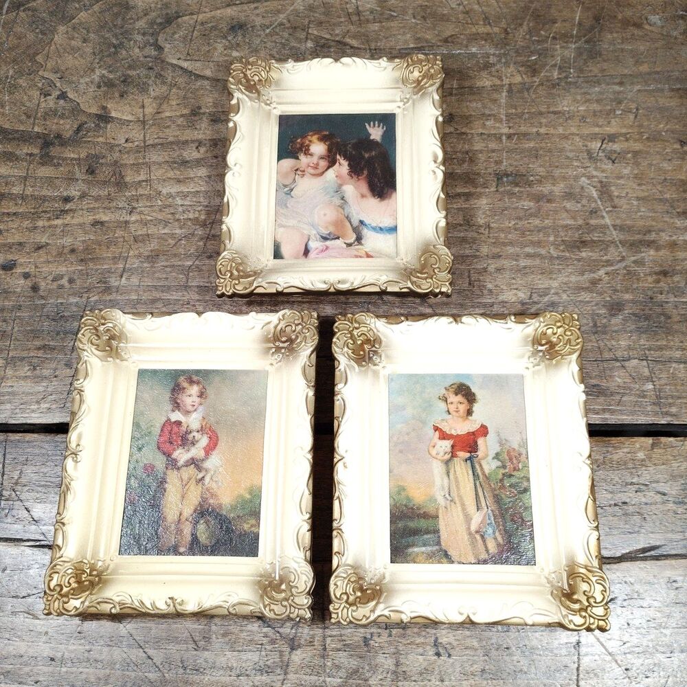 Jane Freeman Charles Devis Sir Thomas Lawrence Prints Plastic Vintage Frames Lot